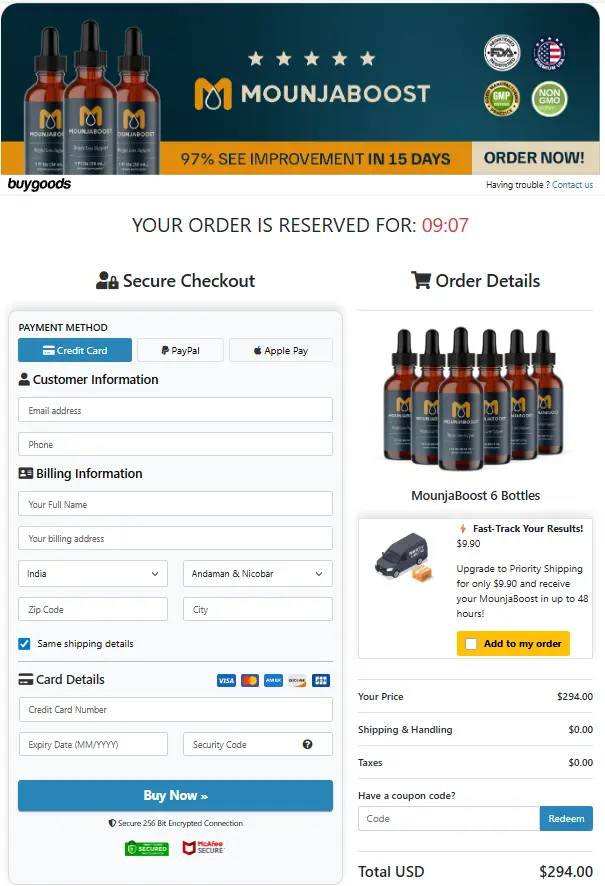 MounjaBoost- Secure Page